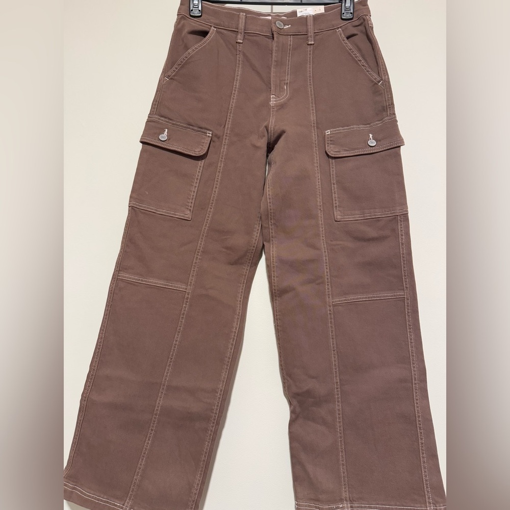 Women's Warm Maroon Cargo Pants